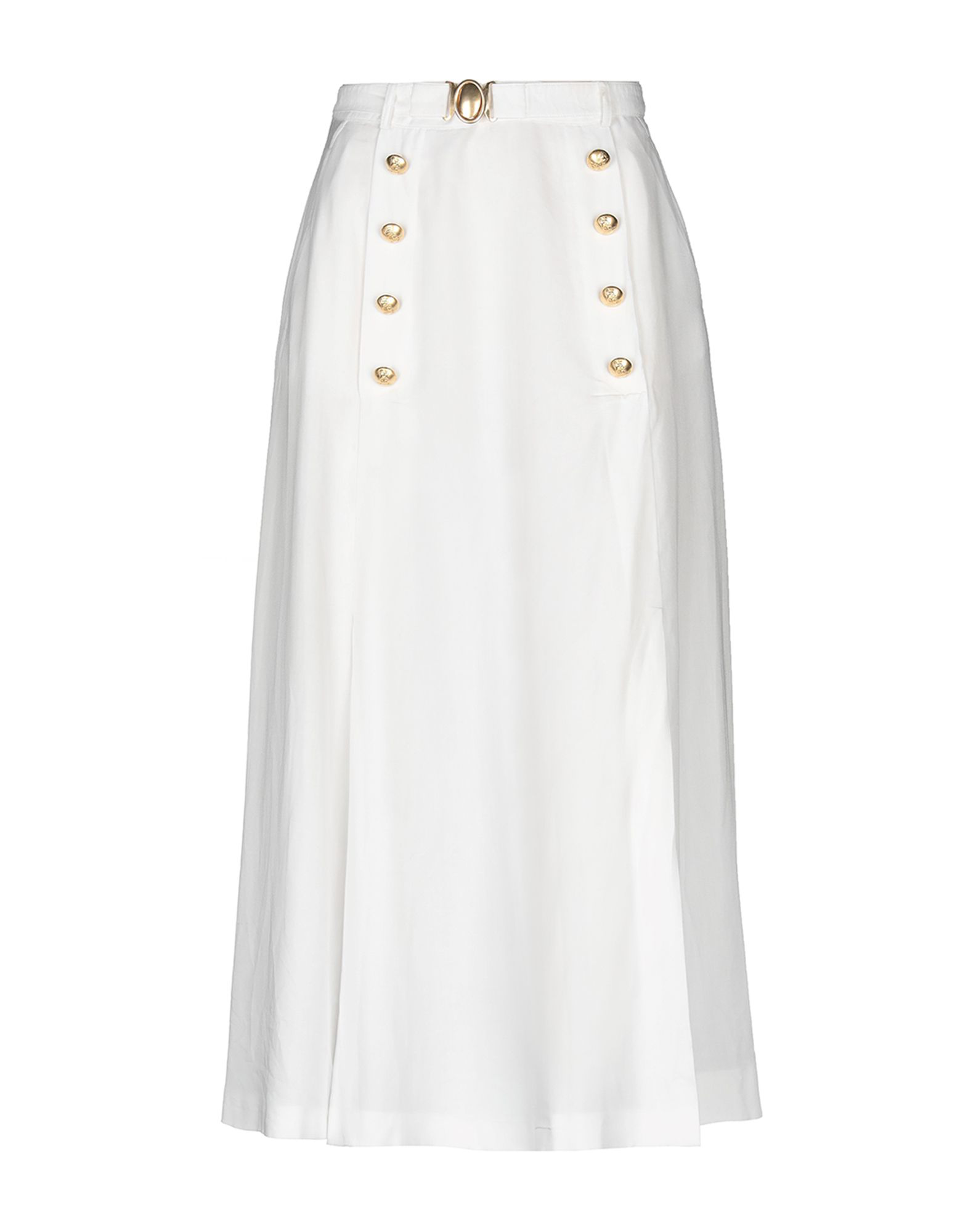 plain white long skirt