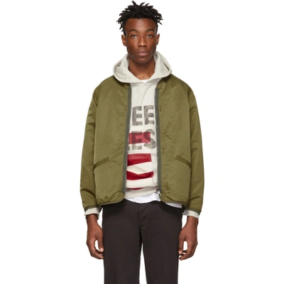 Reversible Khaki Iris Liner Jacket