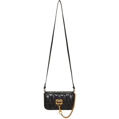 Shop Givenchy Black Mini Pocket Bag In 001 Black