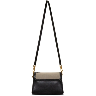 Shop Givenchy Black And Grey Small Gv3 Bag In 001 Black