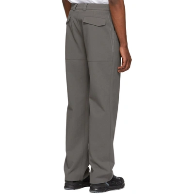 Shop Kiko Kostadinov Grey Kafka Trousers In Steel Grey