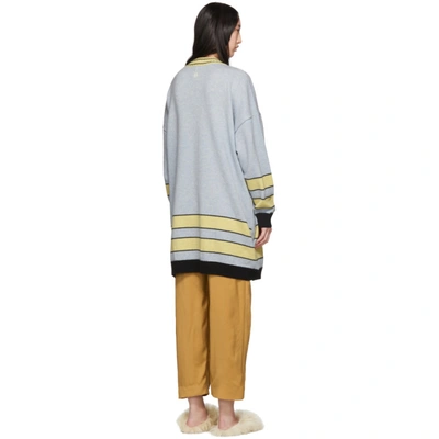 Shop Loewe Blue Stripe Cardigan In 6410 Baby B