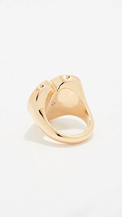 Heart Link Ring with Enamel – Heritage Jewelry New York