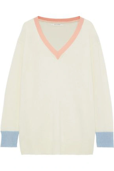 Shop Chinti & Parker Chinti And Parker Woman Cashmere Sweater Cream