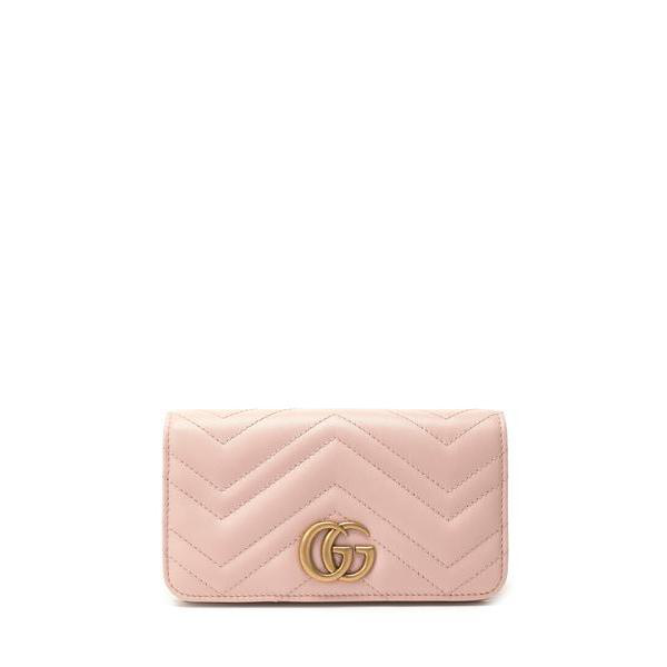 Gucci Gg Marmont Clutch Bag In Pink 