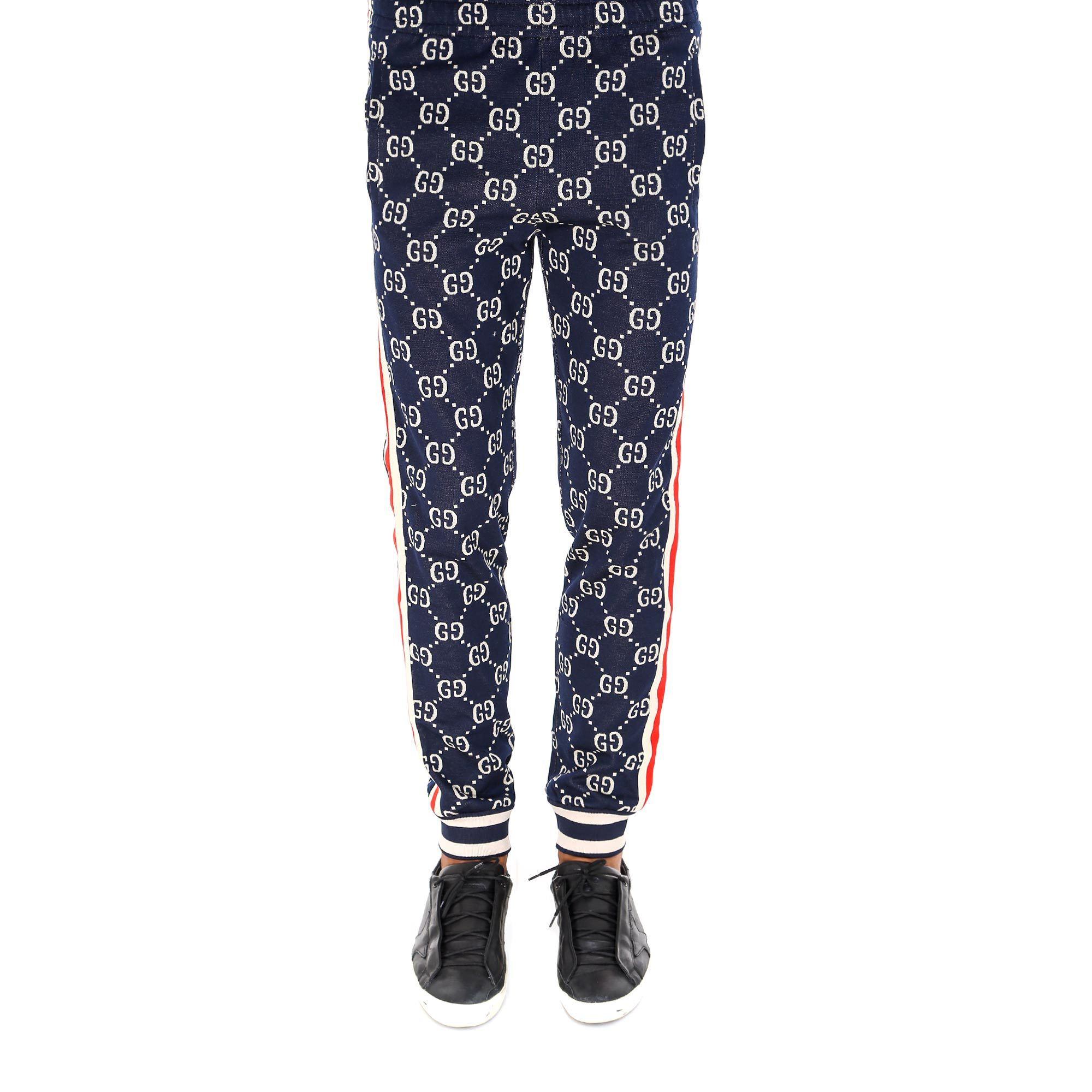gucci jacquard jogging pants