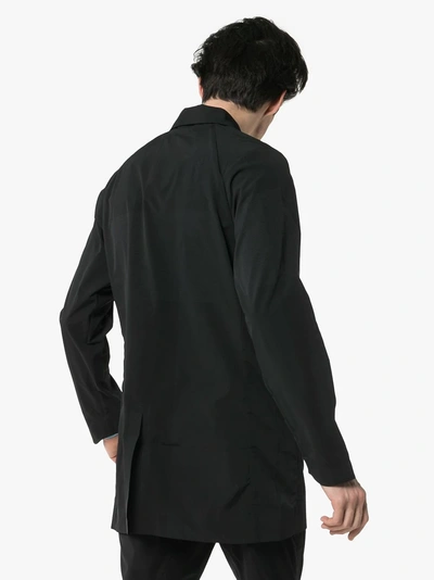 Shop Descente Black Concealed Zip Front Coat