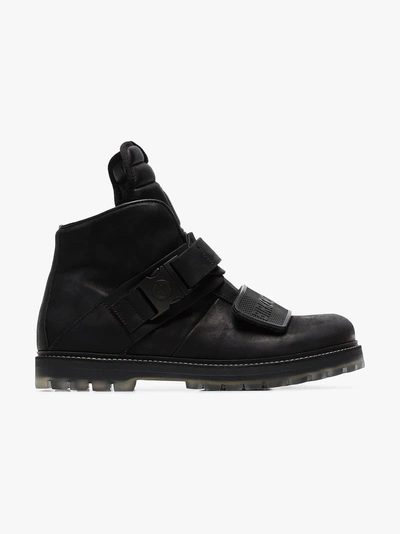 Shop Rick Owens Black Rotterhiker Boots