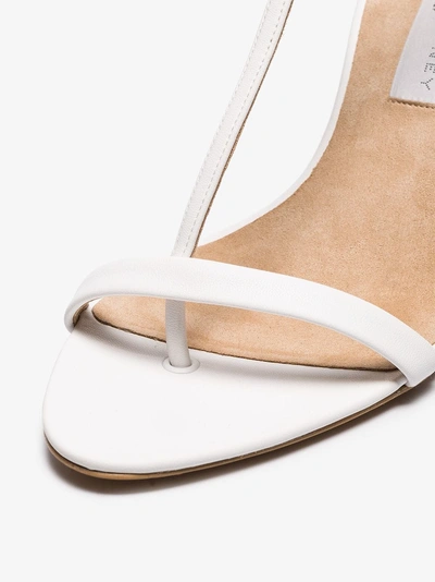 Shop Stella Mccartney White 80 Faux Leather Sandals