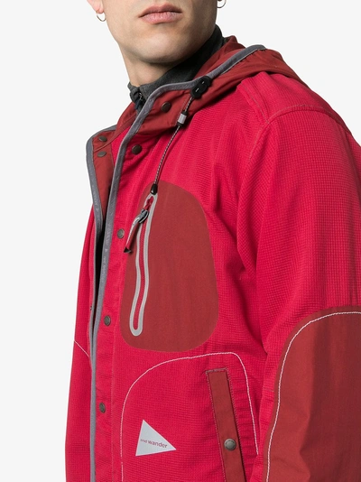 Shop And Wander Red Hooded Waterproof Jacket