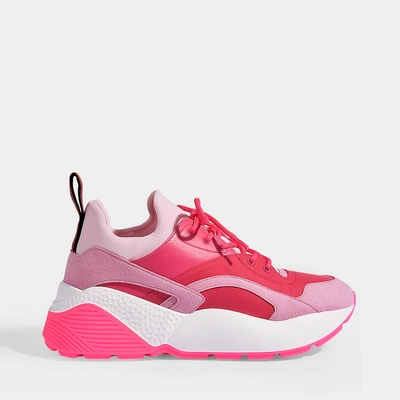 Shop Stella Mccartney | Eclypse Trainers Laces In Pink Synthetic Fabric