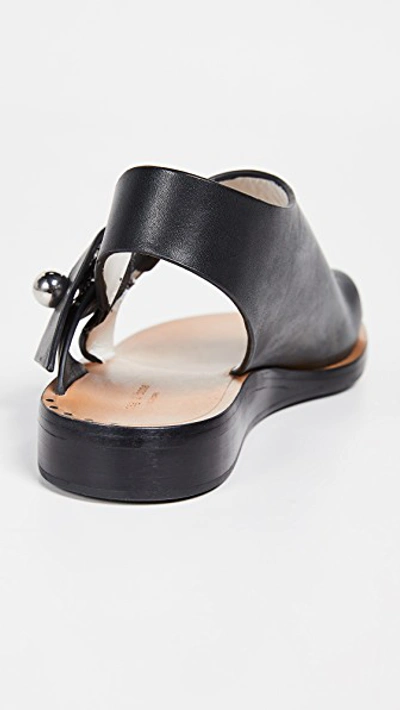 Shop Rag & Bone Arc Flat Sandals In Black