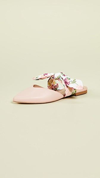 villa rouge essie flat mules