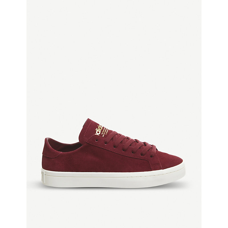 adidas court vantage maroon