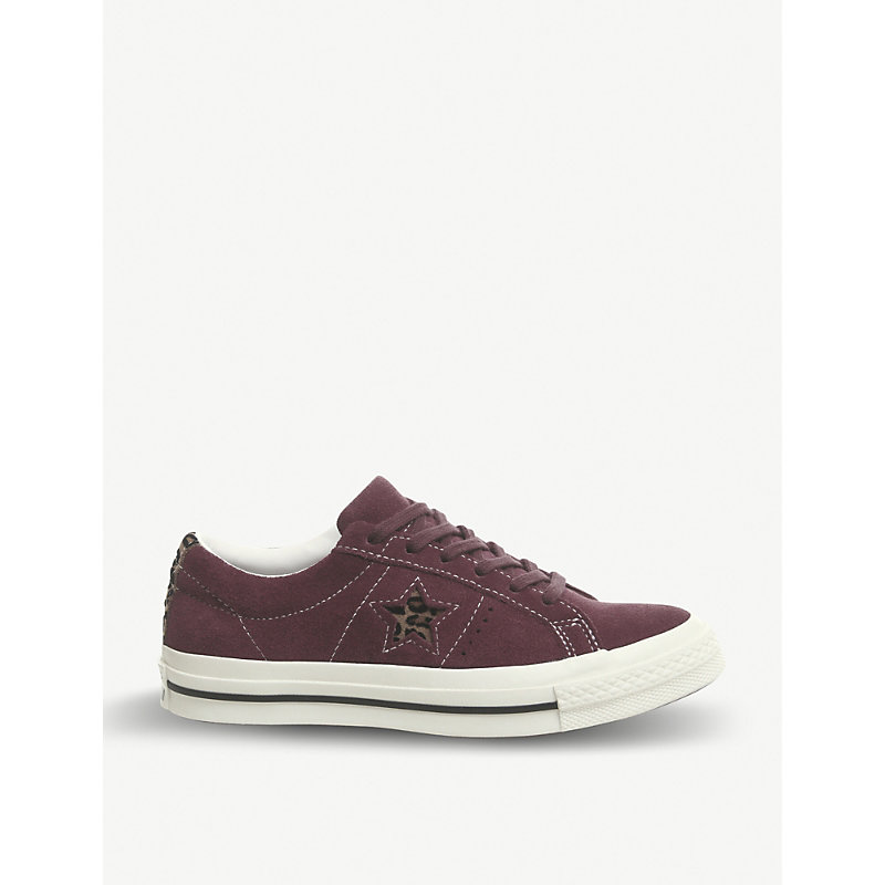 converse one star leopard