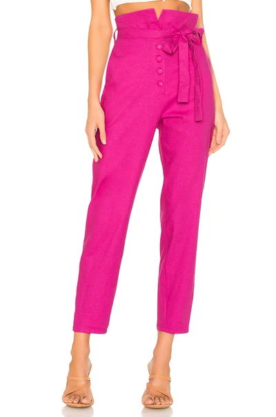 Shop Lovers & Friends Calvin Pant In Magenta