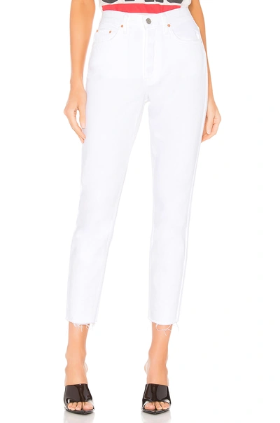 Shop Grlfrnd Karolina High-rise Skinny Crop In White Flag