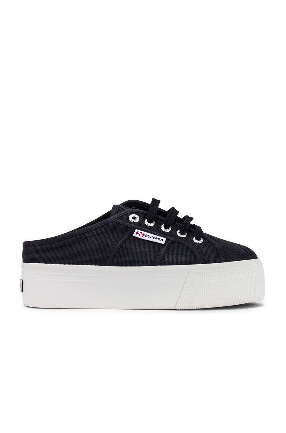 superga flatform white