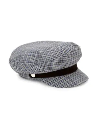 Shop Rag & Bone Plaid Fisherman Cap In Grey