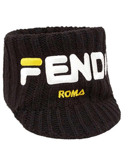 Shop Fendi Gestricktes ' Mania' Stirnband - Schwarz In Black