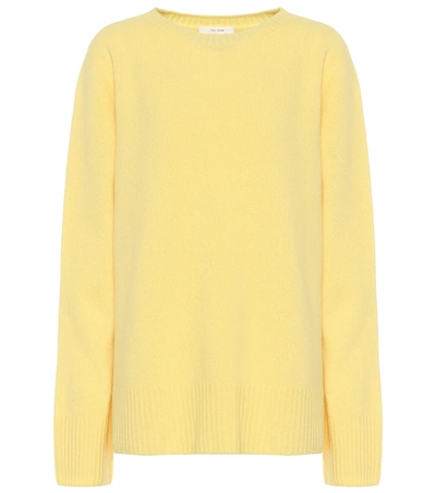 Shop The Row Sibel Wool And Cashmere Sweater In Yellow