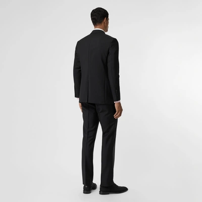 Shop Burberry Slim Fit Wool Mohair Suit In Black