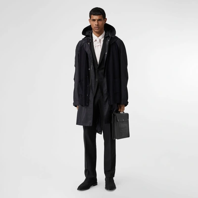 Shop Burberry Slim Fit Wool Mohair Suit In Black