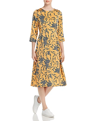 Shop Vero Moda Olivia Floral-print Dress In Golden Nug