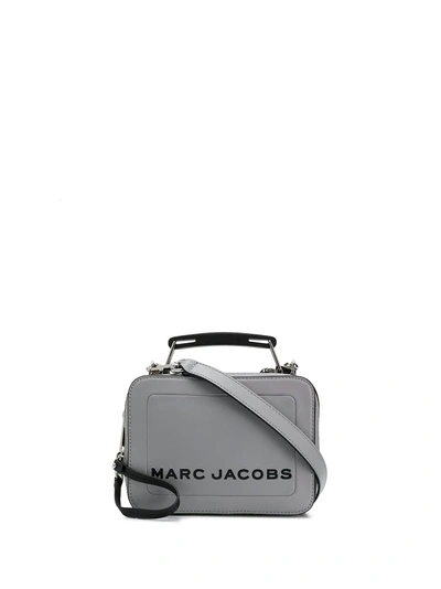 Shop Marc Jacobs Logo Crossbody Bag - Grey