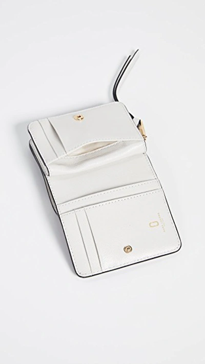 Shop Marc Jacobs Snapshot Mini Compact Wallet In French Grey Multi