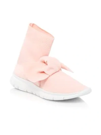 Shop Joshua Sanders Knotted Sock Sneakers In Pink