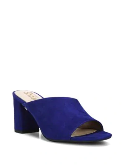 Shop Circus By Sam Edelman Suzanna Open-toe Mules In Ultra Blue