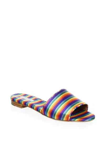 Shop Tabitha Simmons Sprinkles Rainbow Slides