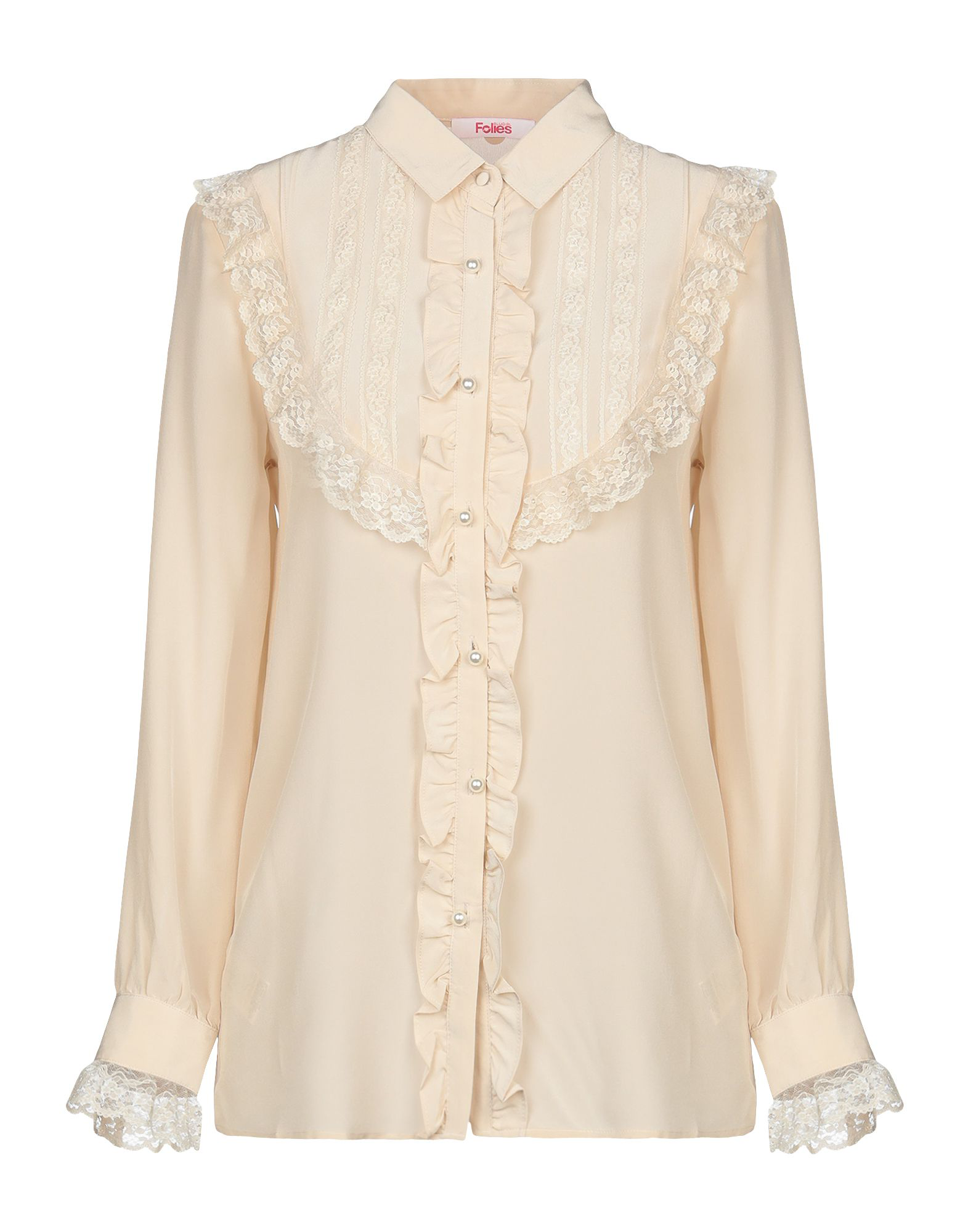 Blugirl Folies Lace Shirts & Blouses In Pale Pink | ModeSens
