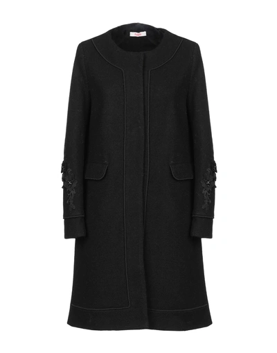Shop Blugirl Folies Blugirl Blumarine Woman Coat Black Size 8 Polyester, Wool