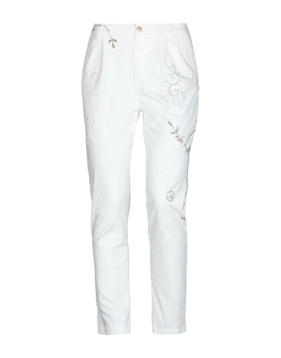 Shop History Repeats Casual Pants In Ivory