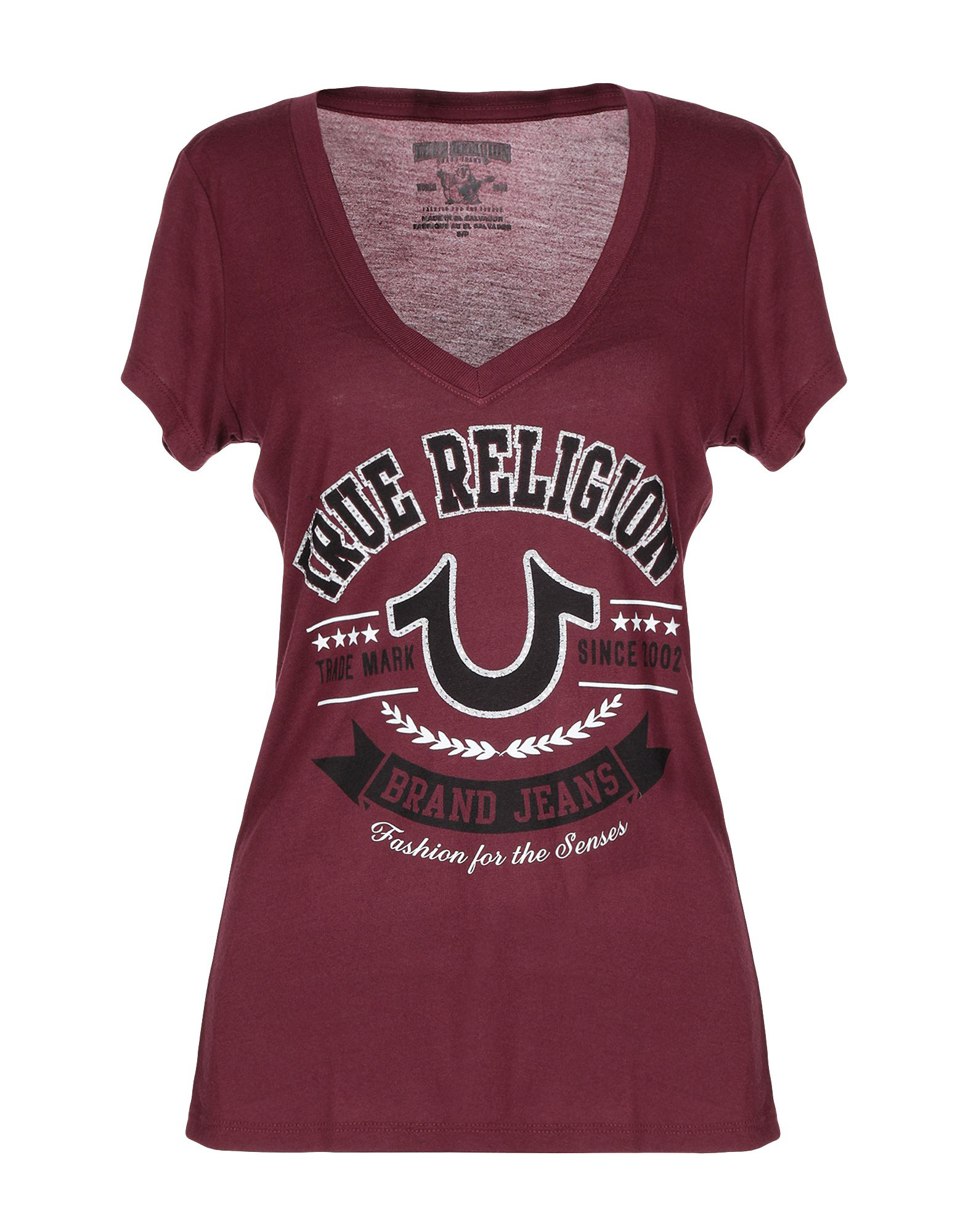 maroon true religion shirt