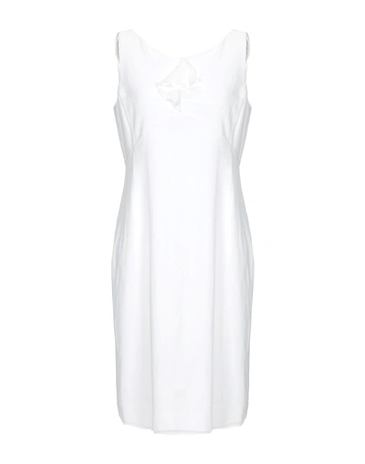 Shop Emporio Armani Knee-length Dress In White
