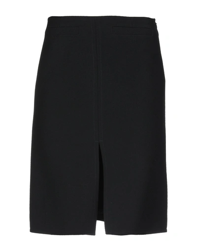 Shop Courrèges Knee Length Skirt In Black
