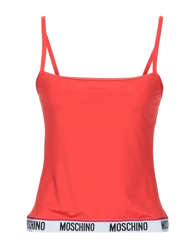 Shop Moschino Tank Top In Red