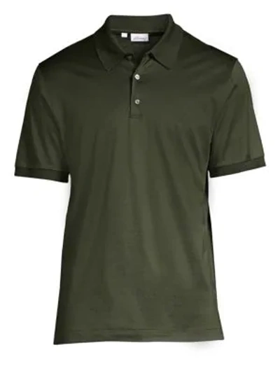 Shop Brioni Short-sleeve Polo In Forest