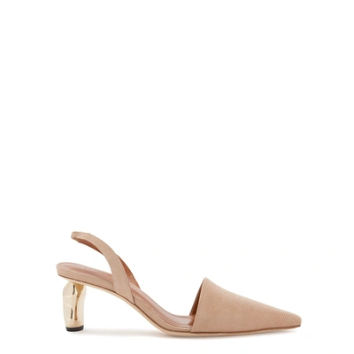 Rejina Pyo Conie 50 Leather Slingback Pumps In Taupe ModeSens