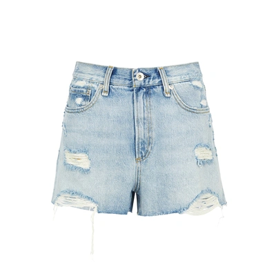 Shop Rag & Bone Maya Distressed Denim Shorts