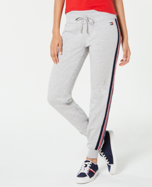 tommy hilfiger side stripe joggers