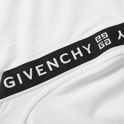 Shop Givenchy Tape Detail Polo In White
