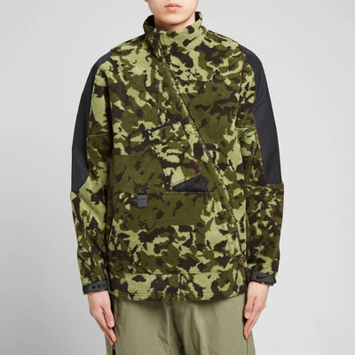 Shop Nike X Matthew Williams Beryllium Fleece Jacket In Green