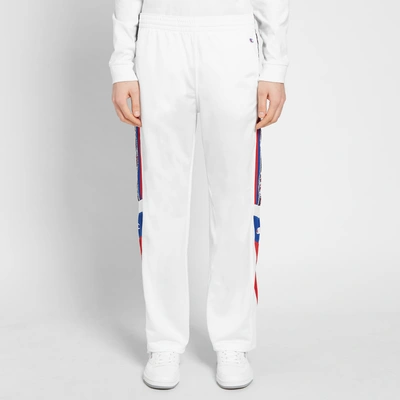 Shop Champion Reverse Weave Taped Track Pant In White