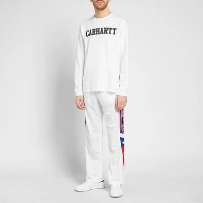 Shop Champion Reverse Weave Taped Track Pant In White