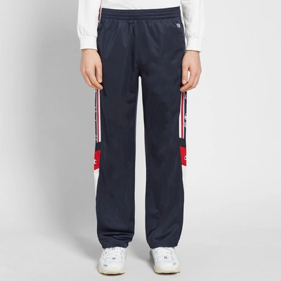 Shop Champion Reverse Weave Taped Track Pant In Blue