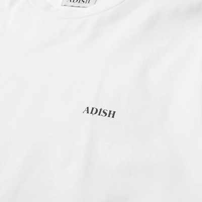 Shop Adish Long Sleeve Reesh Logo Tee In White